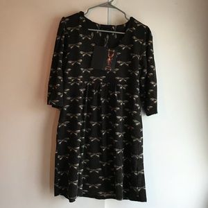 Black and Tan Bow Dress NWT